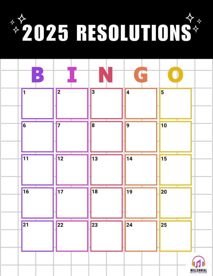 2025 Resolutions Bingo & Goal Planner image